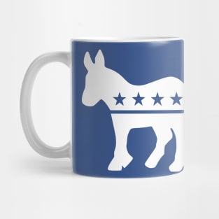 Democrat Donkey White Mug